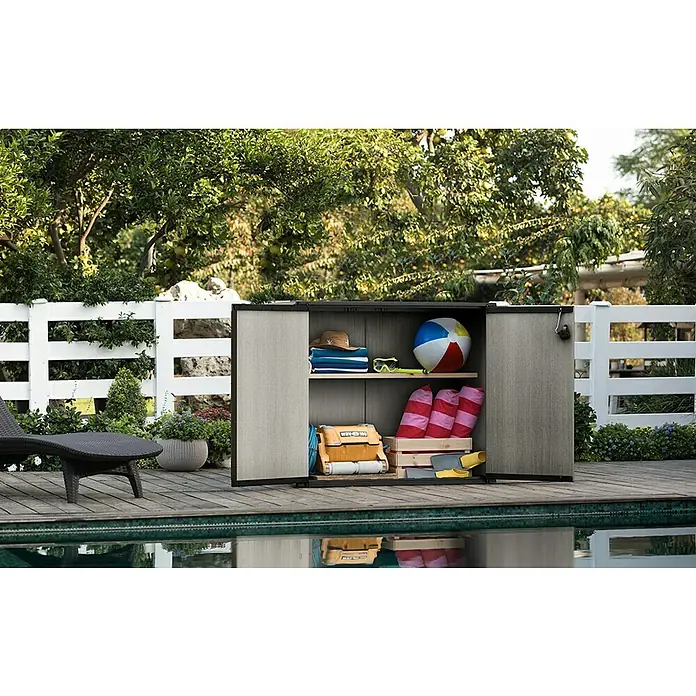 Keter Gartenschrank Patio Store - Kunststoff, Grau - Stimmungsaufnahme