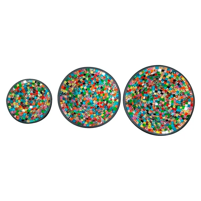 Cuenco set 3 Multicolor - Ø x Al: 20 x 10 cm, Colores surtidos