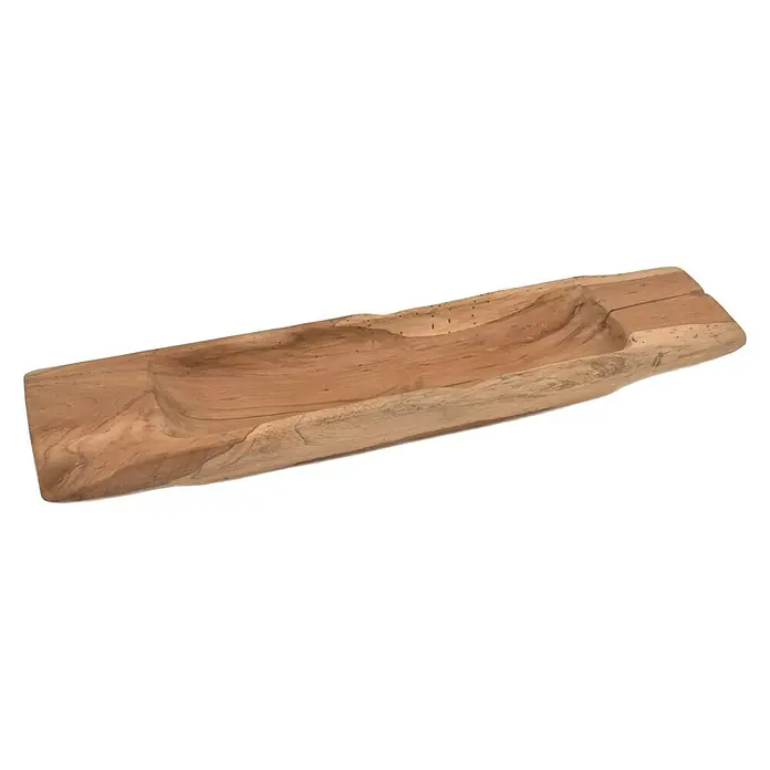 Bandeja de teca - L x An x Al: 60 x 14 x 6 cm, Teca