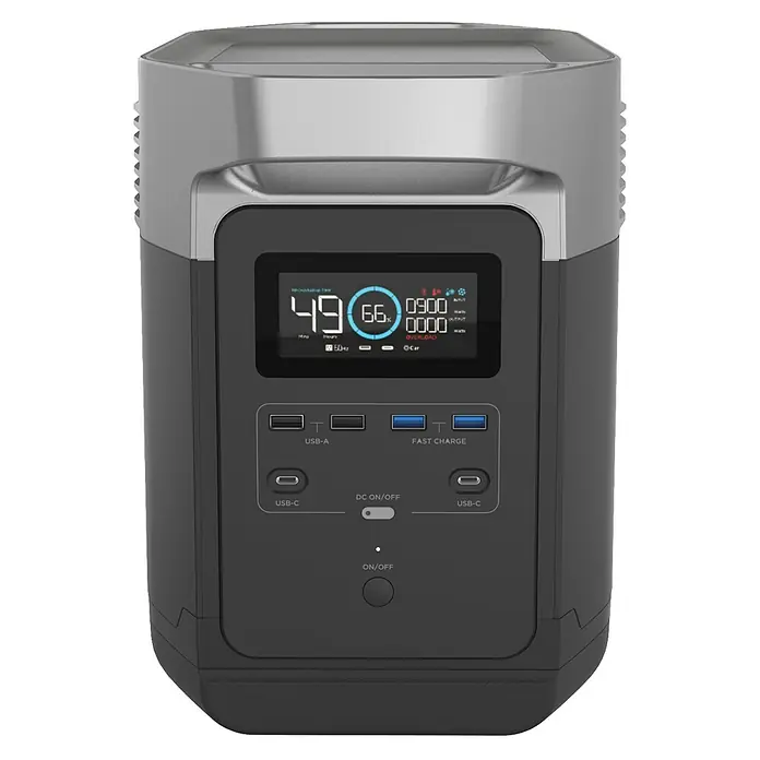 EcoFlow Estación de energía portátil Delta - 1.260 Wh - Vista frontal