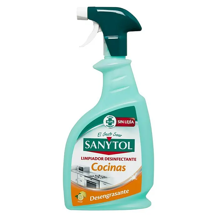 Sanytol Limpiador para cocinas y desinfectante - 750 ml, Tipo de envase: Botella con pistola rociadora