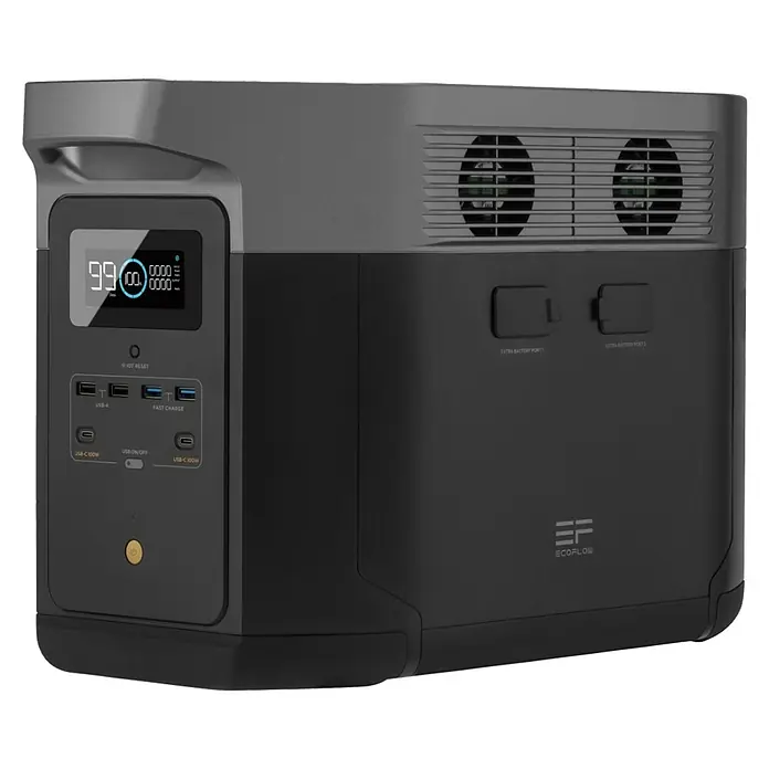 EcoFlow Estación de energía portátil Delta Max - 2.016 Wh, 2.400 W - Vista angular