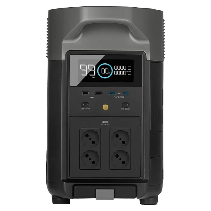 EcoFlow Prijenosna energetska stanica Delta Pro - 3.600 Wh - Pogled sprijeda