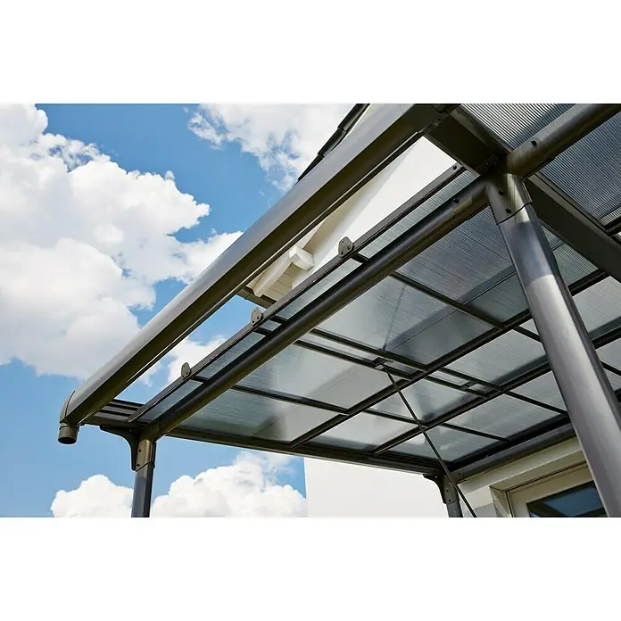 Sunfun Pérgola adosada Sera - 400 x 300 cm, Antracita - Foto ambiente