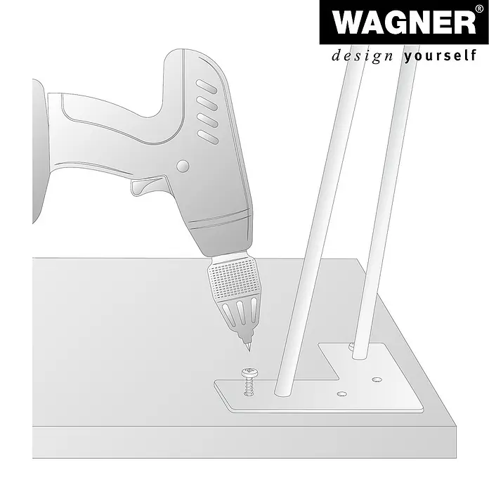 Wagner System Möbelfuß-Set Hairpin Design - Höhe: 400 mm, Schwarz matt, 4 Stk. - Informationsansicht