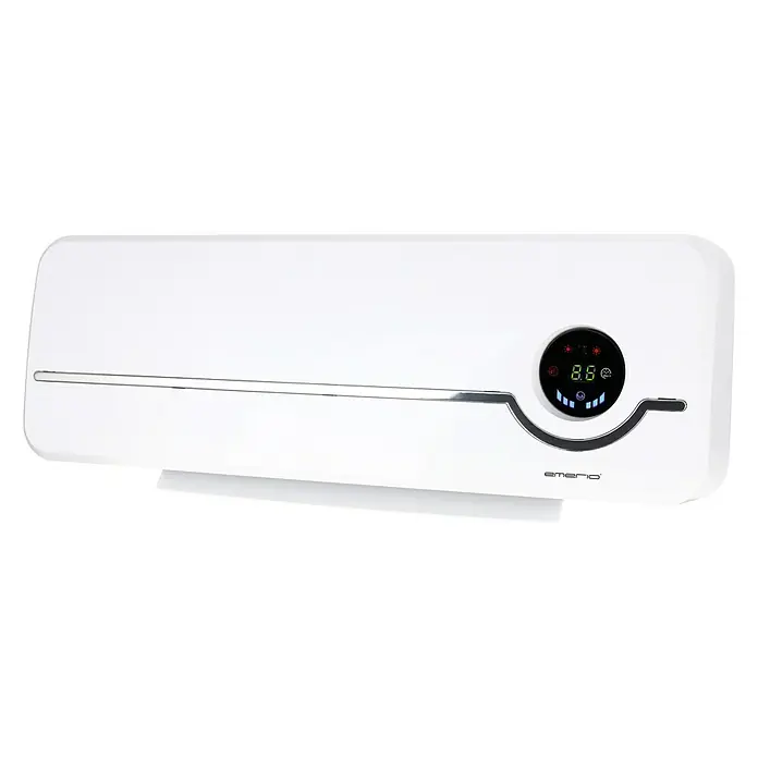 Emerio Heizlüfter WH-125971 - 2.000 W, Weiß, 18,5 x 55,7 x 11,7 cm - Diagonale Ansicht