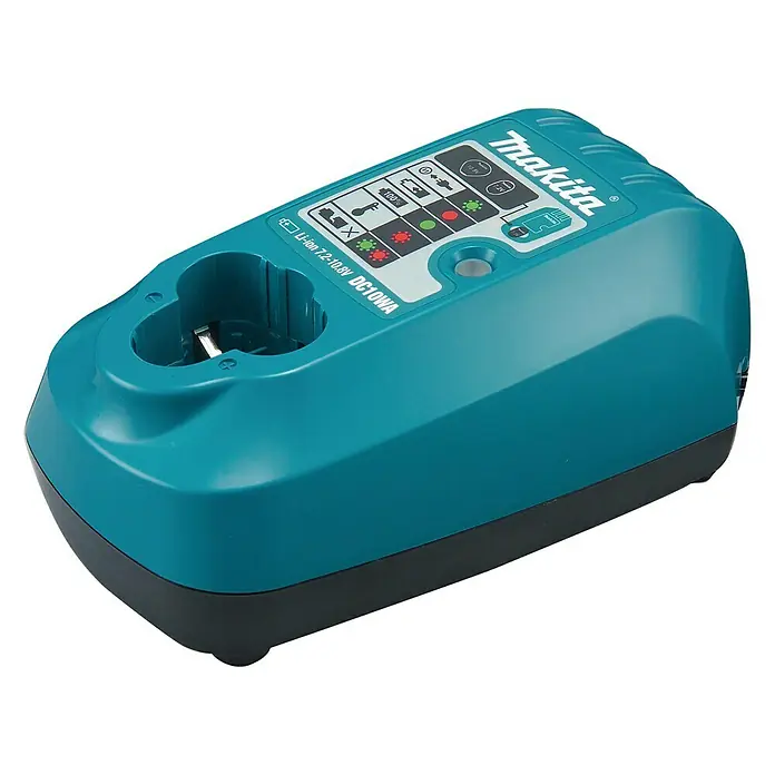 Makita Ladegerät DC10WA - Passend für: Makita Li-Ionen-Blockakkus 7,2 - 10,8 V - Vorderansicht