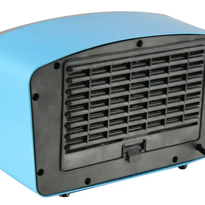 Emerio Keramik-Heizlüfter Radioman - 2.000 W, Miami Blue, 21 x 32 x 16 cm - Detailaufnahme