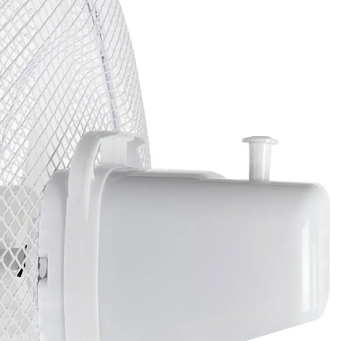Ventilador de pie Alpina - Blanco, Diámetro: 40 cm, 42 W, Altura: 128 cm - Primer plano