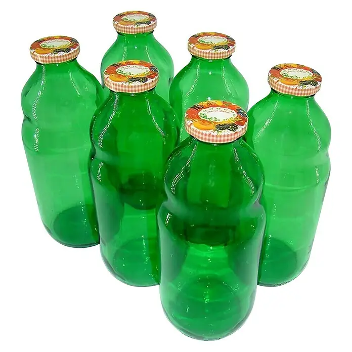 Staklena boca s poklopcem Set Juice - 1 l - Pogled odozgo