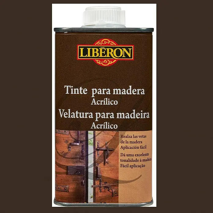 Libéron Tinte para madera acrílico paleta rústica - Wengué, 250 ml, Mate sedoso