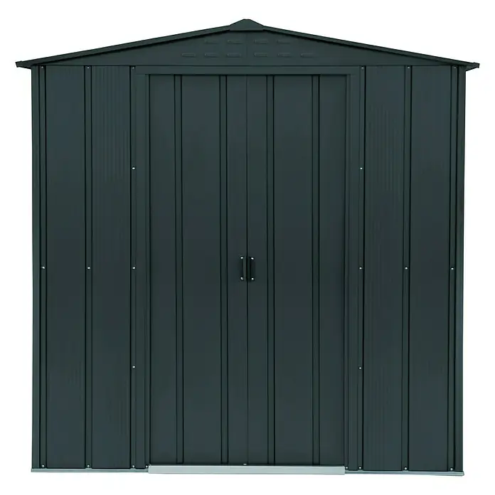 Duramax Gerätehaus Top Shed - L x B x H: 1,23 x 2,01 x 1,99 m, Stahl, Anthrazit