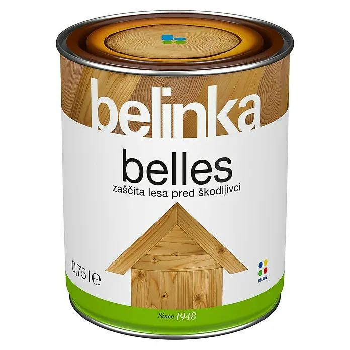 Zaštitni premaz za drvo Belinka Belles - Bezbojno, 750 ml - Pogled sprijeda