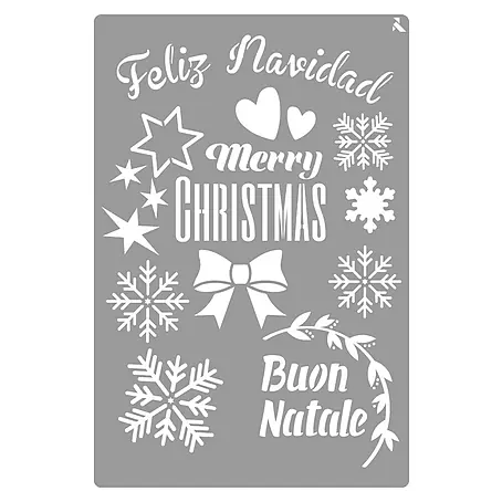 Plantilla decorativa Buon natale