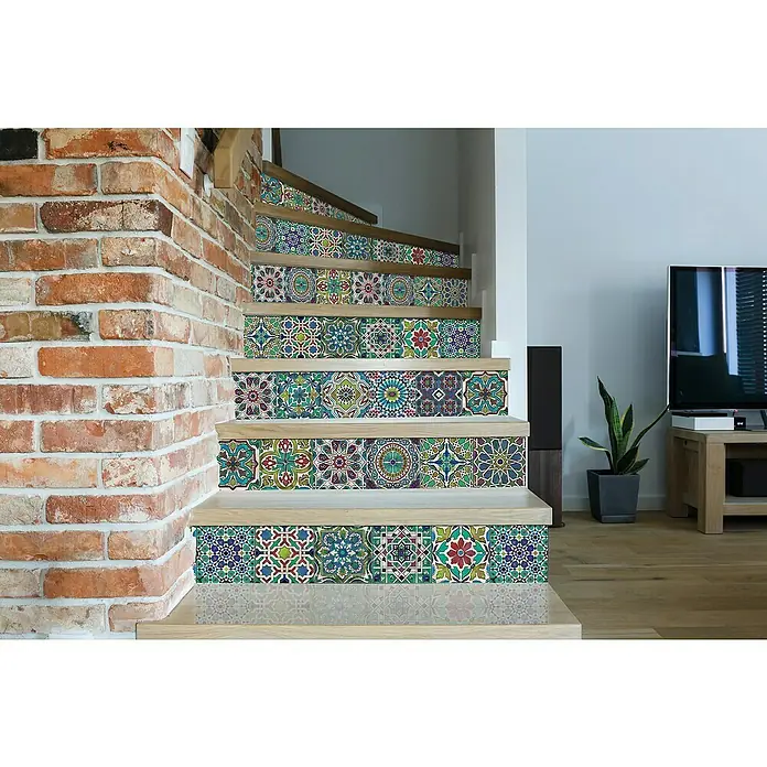 D-c-fix Lámina adhesiva - An x Al: 45 x 150 cm, Mosaico multicolor - Foto ambiente
