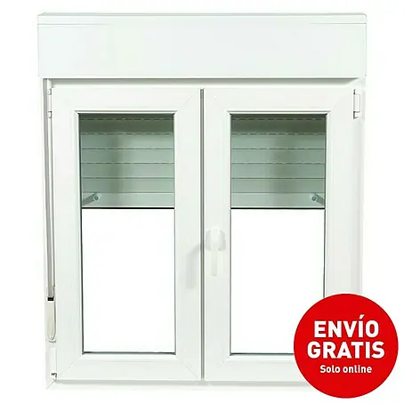 Solid Elements  Ventana de PVC 2 hojas practicable-oscilobatiente