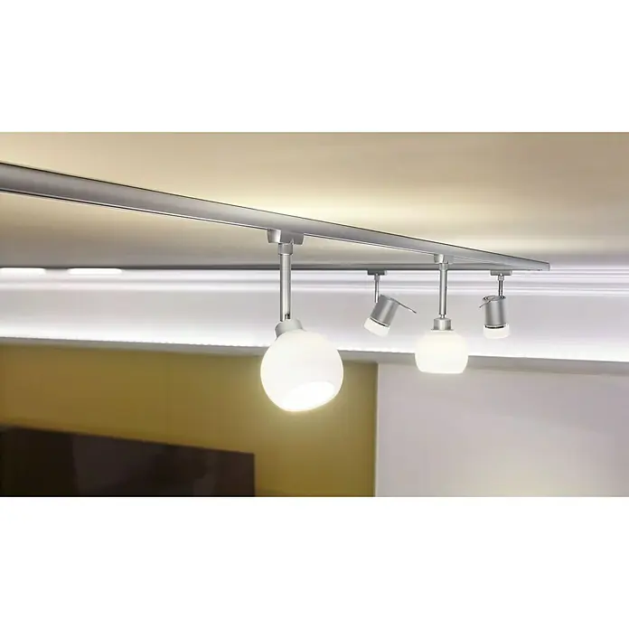 Paulmann URail Foco LED para riel - Plateado, GZ10, Color: Cromado mate - Foto ambiente