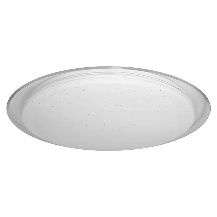 Ledvance LED-Deckenleuchte rund - 30 W, Ø x H: 56 x 7,6 cm, Weiß, Warmweiß - Diagonale Ansicht