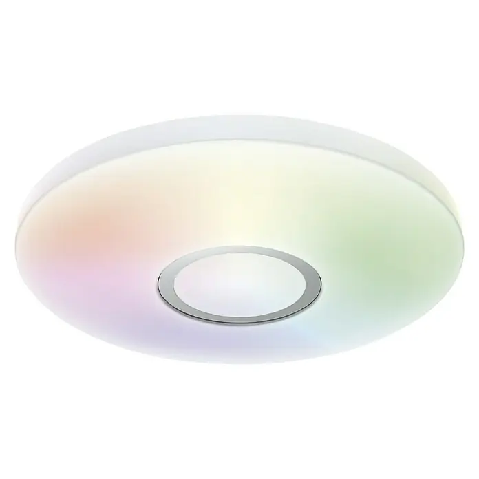 Ledvance LED-Deckenleuchte rund - 18 W, Ø x H: 34 x 8 cm, Weiß, RGBW - Ansicht von unten