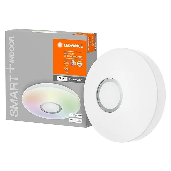 Ledvance LED mennyezeti lámpa kerek - 18 W, Fehér, RGBW - Szögletes nézet