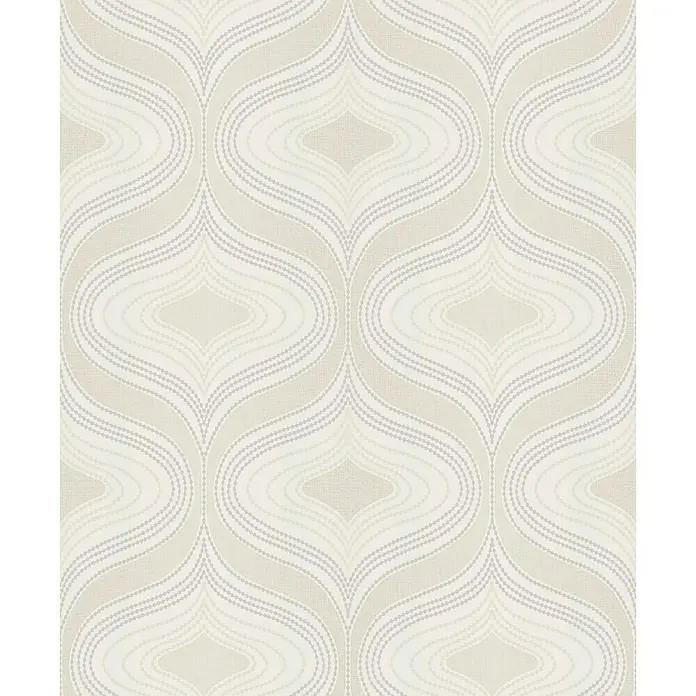 Papel pintado Elipse - Gris, 10 x 0,53 m