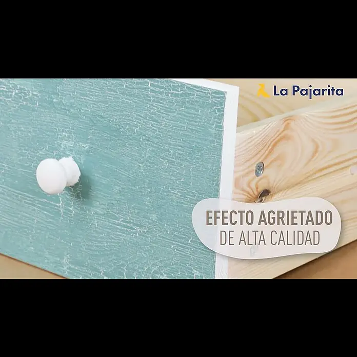 La Pajarita Barniz Craquelé - Incoloro, 175 ml, Al agua