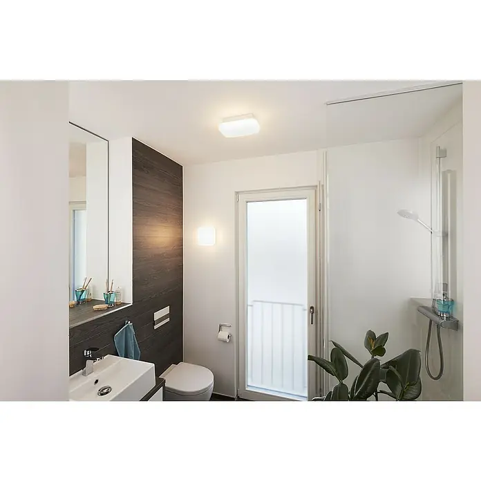 Ledvance LED-Wandleuchte - 12 W, L x B x H: 28 x 16 x 9,4 cm, Weiß, Mehrfarbig - Stimmungsaufnahme