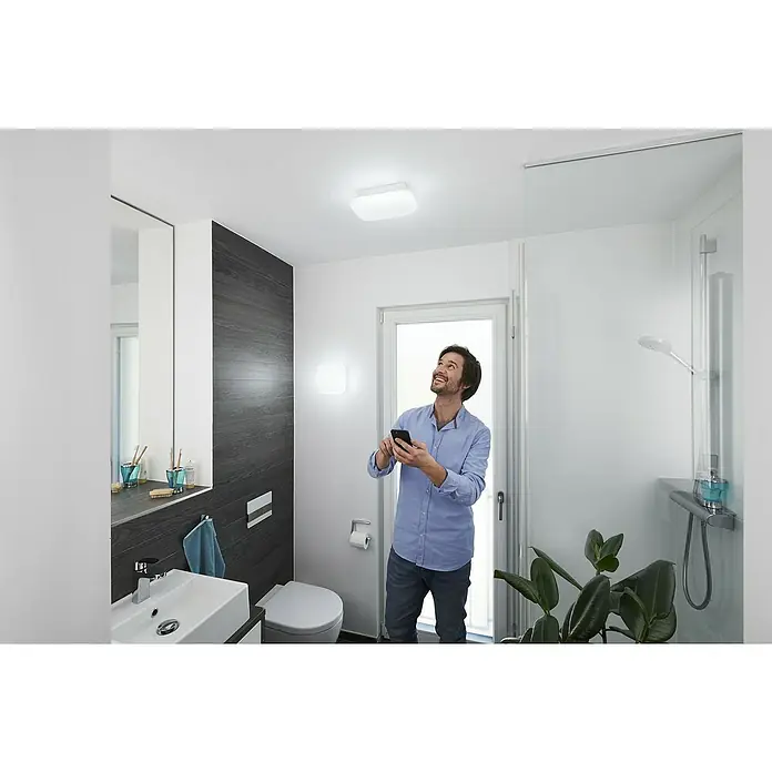 Ledvance LED-Wandleuchte - 12 W, L x B x H: 20 x 20 x 9,4 cm, Weiß, Mehrfarbig - Anwendungsbeispiel