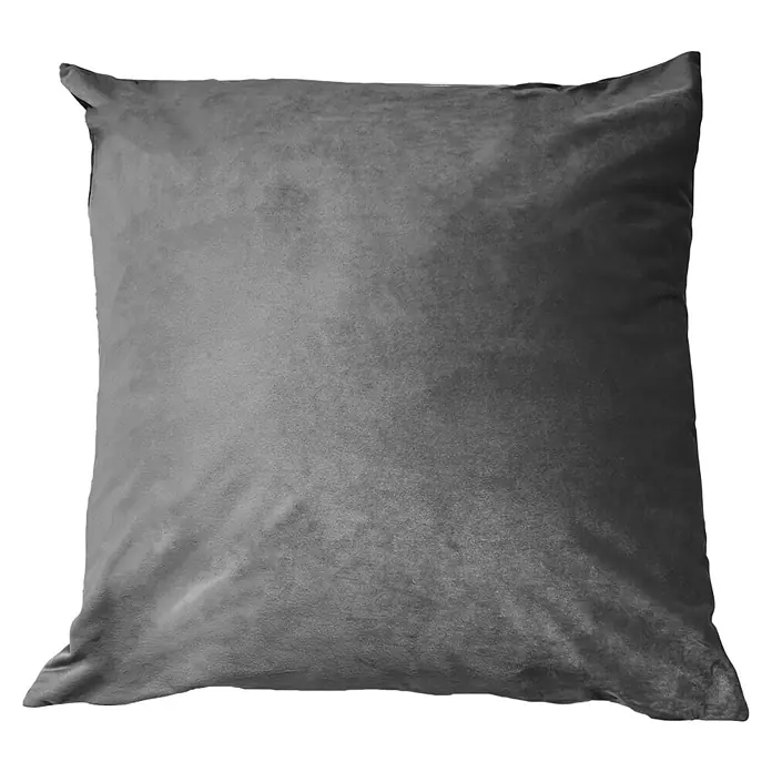 Kissen Finja - Charcoal Grey, 60 x 60 cm, 100 % Polyester - Draufsicht