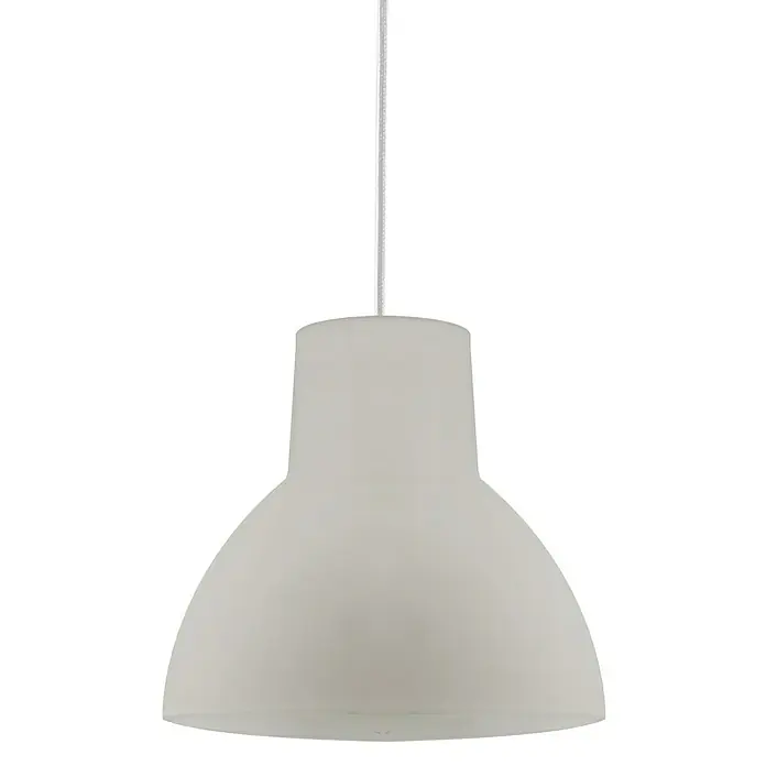 Lámpara colgante Bell - 40 W, Ø x Al: 200 mm x 21 cm, Blanco, E27