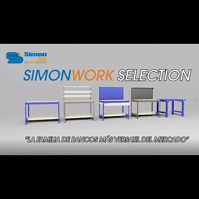 Simonrack Simonwork Banco de trabajo BT0 - L x An x Al: 76 x 151 x 84,2 cm, Capacidad de carga: 850 kg, Gris - Bancos de trabajo 3D Simonrack