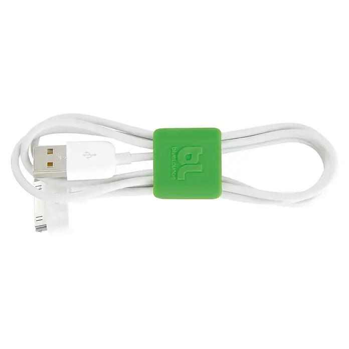Fijación para cables de clip - Gris/verde, 6 ud.