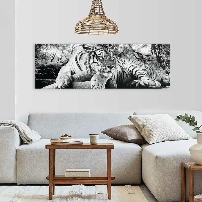Decopanel - Tiger is Watching You, B x H: 156 x 52 cm - Stimmungsaufnahme