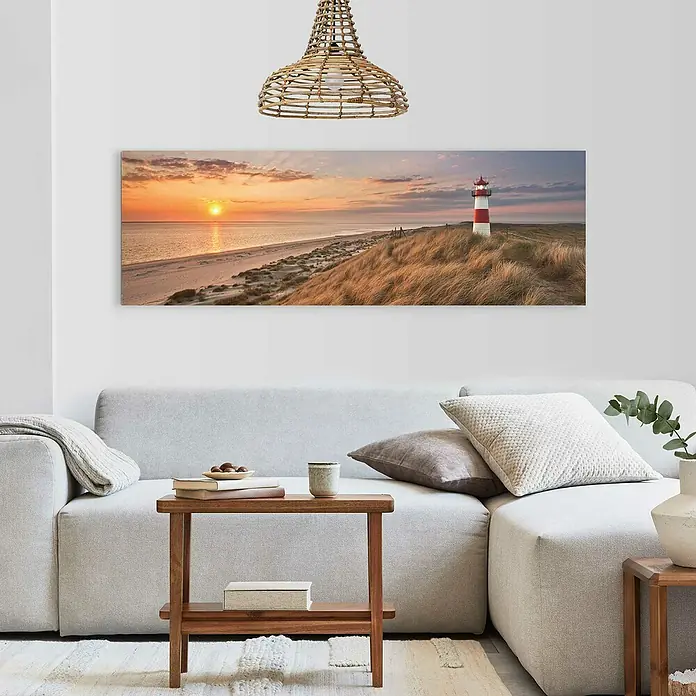 Decopanel - Lighthouse Sunset, B x H: 156 x 52 cm - Stimmungsaufnahme