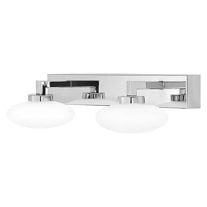 Ledvance LED-Wandleuchte - 12 W, L x B x H: 34 x 8,8 x 16,6 cm, Silber, Mehrfarbig, 1 Stk. - Diagonale Ansicht