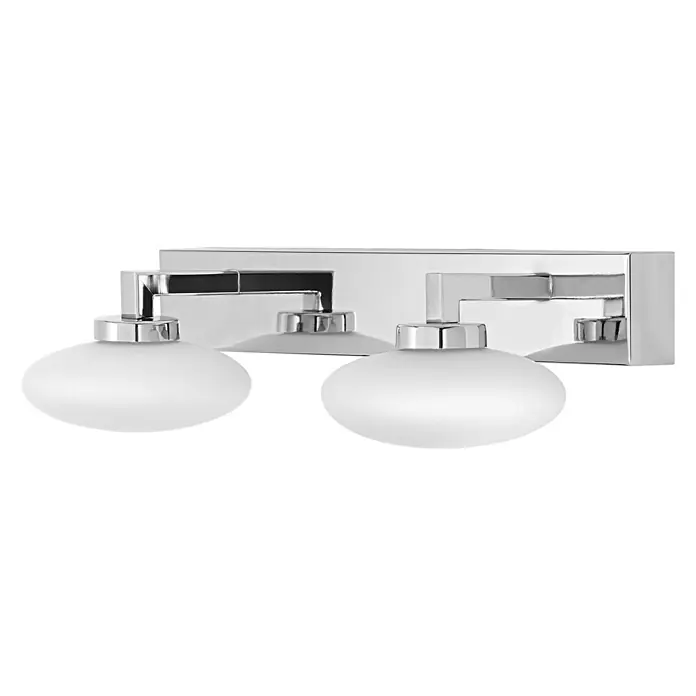 Ledvance LED-Wandleuchte - 12 W, L x B x H: 34 x 8,8 x 16,6 cm, Silber, Mehrfarbig, 1 Stk. - Diagonale Ansicht