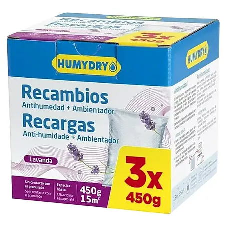 Humydry  Pack de recambios para el deshumidificador Antihumedad