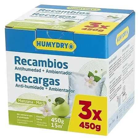Humydry  Pack de recambios para el deshumidificador Antihumedad