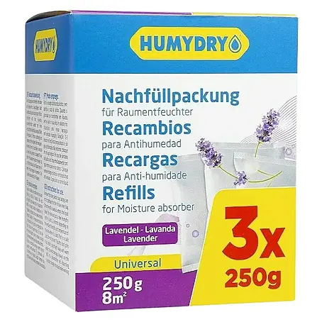 Humydry  Pack de recambios para el deshumidificador Antihumedad