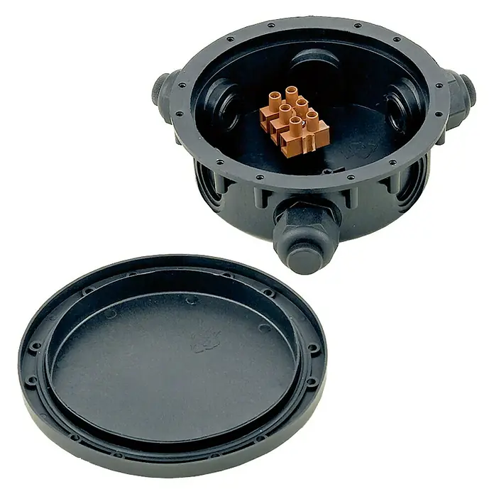 Eglo Feuchtraum-Abzweigdose Connector Box - IP68, Kunststoff, Schwarz
