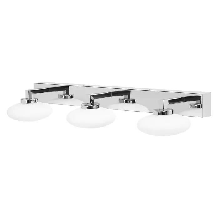 Ledvance LED-Wandleuchte - 18 W, L x B x H: 56 x 8,8 x 16,6 cm, Silber, Mehrfarbig, 1 Stk. - Diagonale Ansicht
