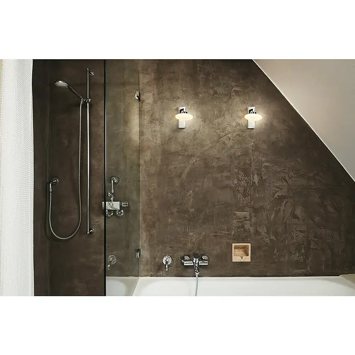 Ledvance LED-Wandleuchte - 7 W, L x B x H: 12 x 15 x 16,6 cm, Silber, Mehrfarbig, 1 Stk. - Stimmungsaufnahme