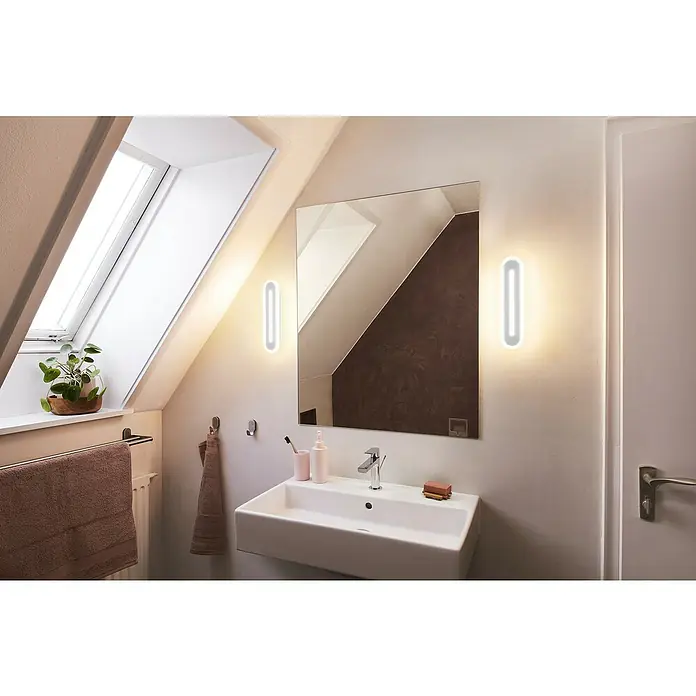 Ledvance LED-Wandleuchte - 17 W, L x B x H: 40 x 7 x 5 cm, Weiß, Mehrfarbig - Stimmungsaufnahme