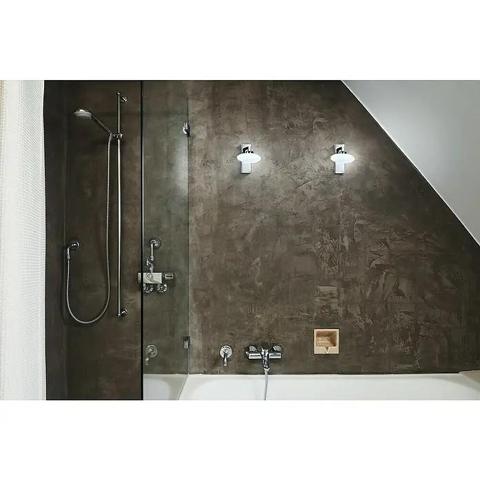 Ledvance LED-Wandleuchte - 7 W, L x B x H: 12 x 15 x 16,6 cm, Silber, Mehrfarbig, 1 Stk. - Stimmungsaufnahme