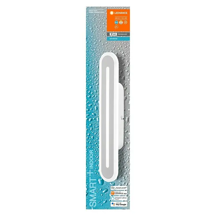 Ledvance LED-Wandleuchte - 17 W, L x B x H: 40 x 7 x 5 cm, Weiß, Mehrfarbig - Vorderansicht