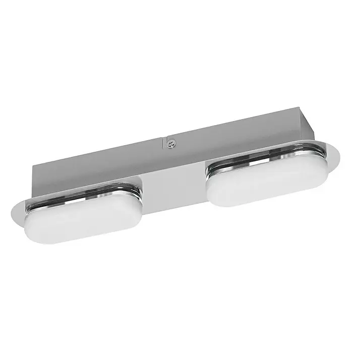 Ledvance LED-Wandstrahler - 15 W, L x B x H: 29,5 x 6 x 5,8 cm, Silber, Mehrfarbig, 1 Stk. - Diagonale Ansicht