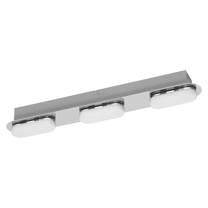 Ledvance LED-Wandstrahler - 20 W, L x B x H: 44,5 x 6 x 5,8 cm, Silber, Mehrfarbig, 1 Stk. - Diagonale Ansicht