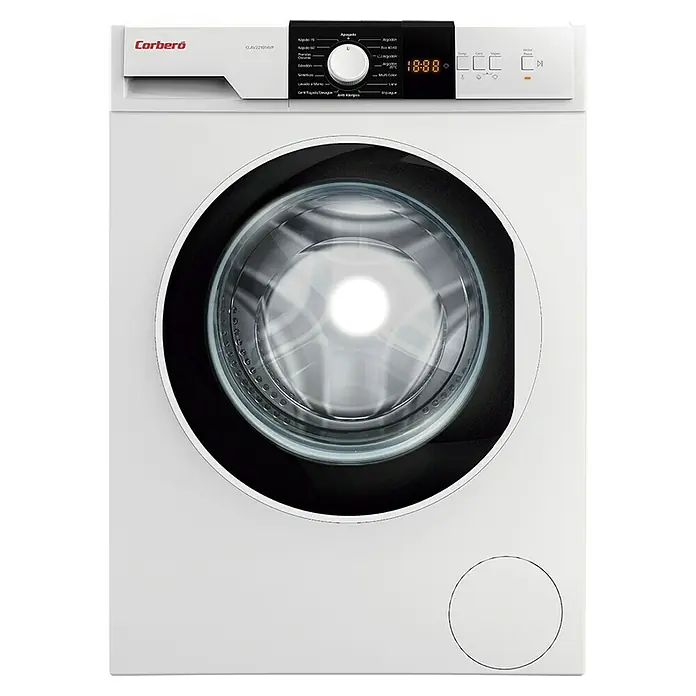 Corberó Lavadora CLAV221014VP - 10 kg, Número de programas de lavado: 15 ud., Potencia máx.: 2.200 W - Vista frontal