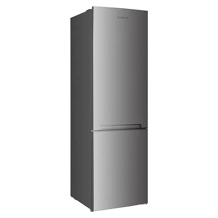 Corberó Nevera combi CCH18021X - Contenido útil total: 253 l, 59,6 x 54,5 x 181 cm, Blanco - Vista angular