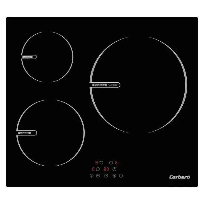 Corberó Placa de inducción CCIBR7203 - Zonas de cocción: 3 ud., Inducción - Vista superior